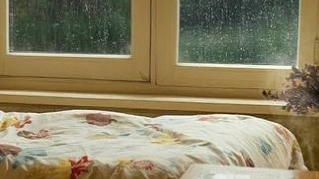 雨天午后的乡村小屋，听着大雨的声音放松休息吧