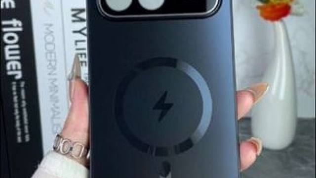 红米k90promax内嵌式闪电磁吸手机壳，一体式高清镜头膜