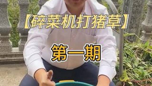 有了这个机子 打猪草确实如法些