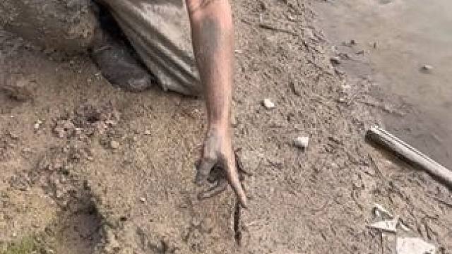 拳头那么大的浆洞你们见过吗？没想到最后扣到两条大斤货，太意外了！