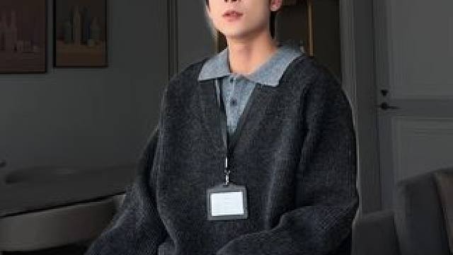 一秒拿捏慵懒风拼色毛衣穿搭分享