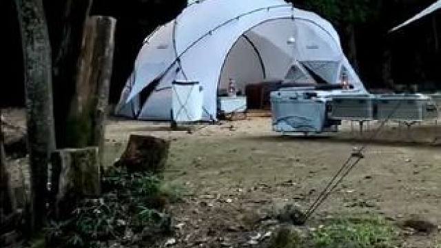 小清新风格露营