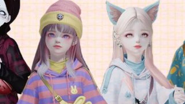 【命运方舟】领地宠物饼干时装《兔兔莱万圣莱兜帽》女角色 染色分享