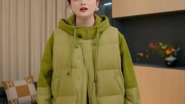 巨厚实！430克奥利绒猫冬卫衣，绿色显白还抗冻
