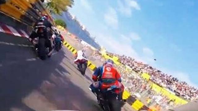 第一视角感受紧张刺激的澳门格兰披治摩托车街道赛