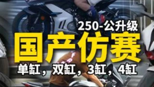 实拍20款国产仿赛，250-公升级，1234缸，最喜欢哪款？ 你觉得哪款性价比最高？