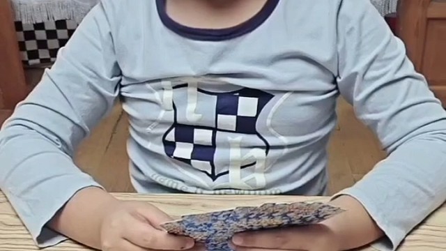 没想到被儿子摆了一道