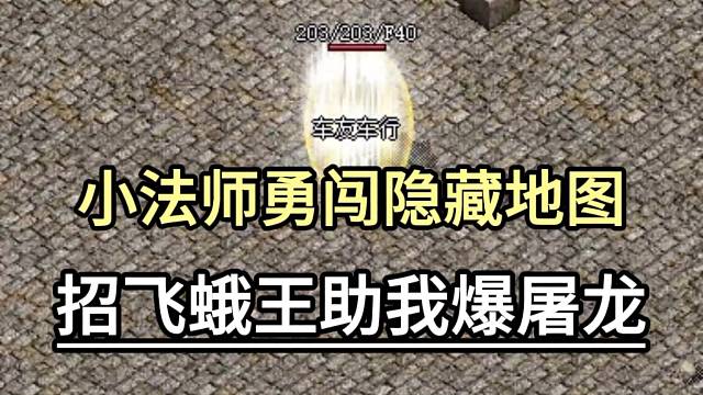 小法师勇闯隐藏地图，招飞蛾王爆屠龙