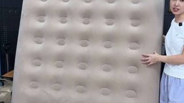 带充气泵的户外自动充气床，抽放一体，25厘米的高度，承重600斤，而且收纳起来还很小巧