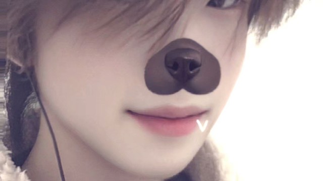 喜欢小狗就让小狗摸摸你的心里有没有我