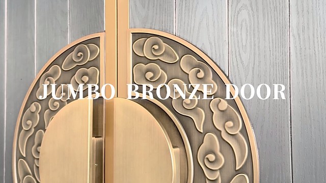 如何让入户藏着千年的文化底蕴#中宝天一铜门 #别墅门 #铜门 #上海