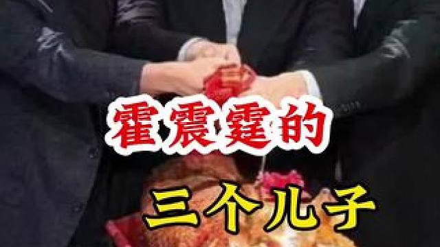 霍震霆三个儿子
