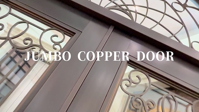 复古铜艺与浪漫弧线的交响#中宝天一铜门 #别墅门 #铜门 #上海