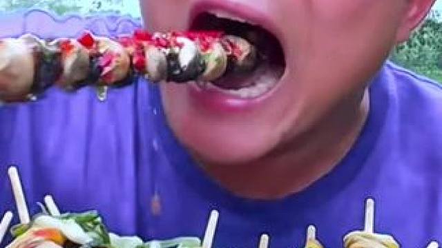 鲜辣剁椒️凉拌大田螺串串