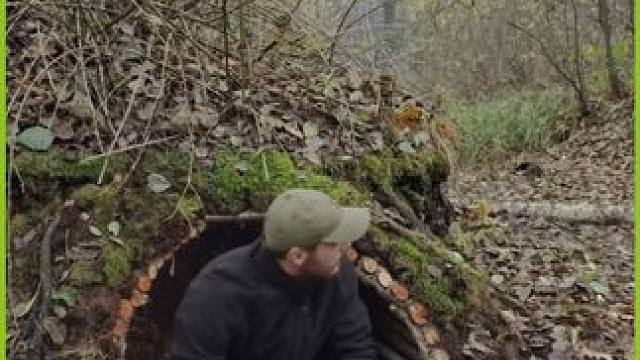 地底树屋一铲一镐，在树根里挖出宽敞荒野居所