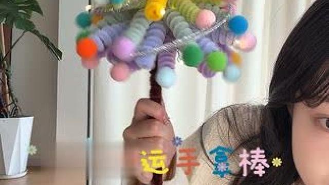 超可爱简单的圣诞幸运手拿棒