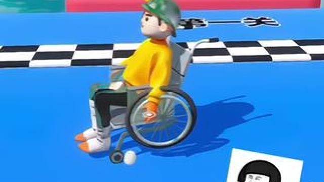 建议轮椅向前冲出个滚动奥