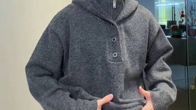 叠穿氛围感单穿好看毛衣