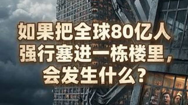 如果把全球80亿人塞进一栋楼，会变成什么样？你敢住在第几层？
