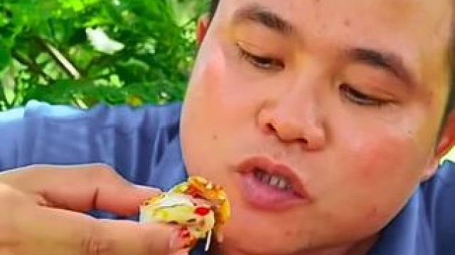 薄荷叶剁椒️凉拌大毛蛋