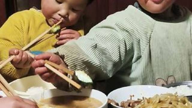 今天炒了好几个菜吃。