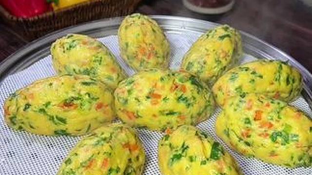 用萝卜缨子蒸出来的这个菜饼子，难道不香吗？
