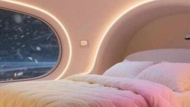 狂暴风雪袭来，温暖的太空舱里舒适又安全，可以安心入眠