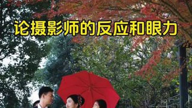 论摄影师都眼力和反应