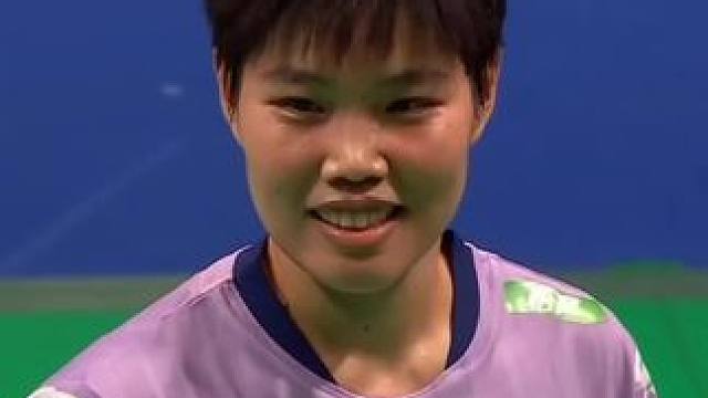 爱拼才会赢，十秒爱上黄东萍！羽毛球比赛