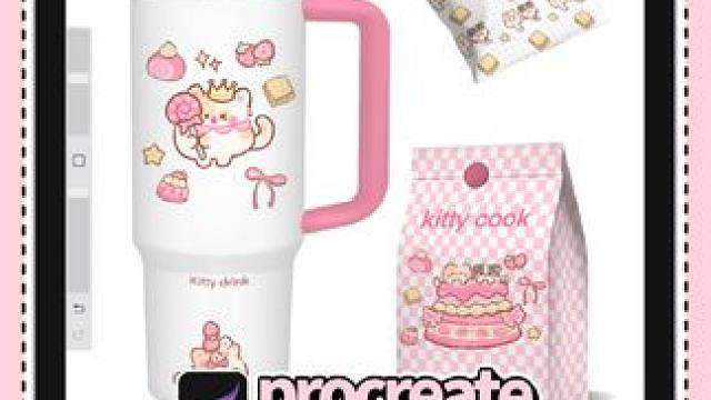 超简单的procreate贴样机教程！ 再也不用到处求样机啦