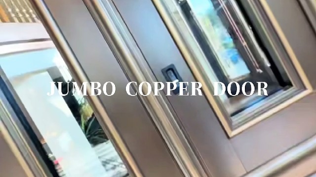 弧顶铜扉，法式韵藏雅致工艺质感#中宝天一铜门 #别墅门 #铜门 #上海