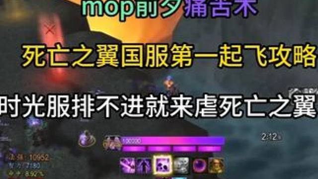 mop前夕痛苦术死亡之翼国服第一起飞攻略 时光服排不进就来虐死亡之翼！#魔兽世界 #魔兽世界时光服上