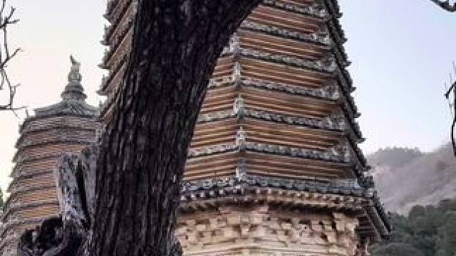 几座金代密檐砖塔，矗立在北京郊区都山间，安静的像一幅画。#寺庙古建 #古建 #寺院 #古色古香古建筑