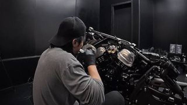 奔达灰石707改装第三弹，未完待续…… #创作灵感 #灰石707 #灰石707改装 #复古巡航 #机