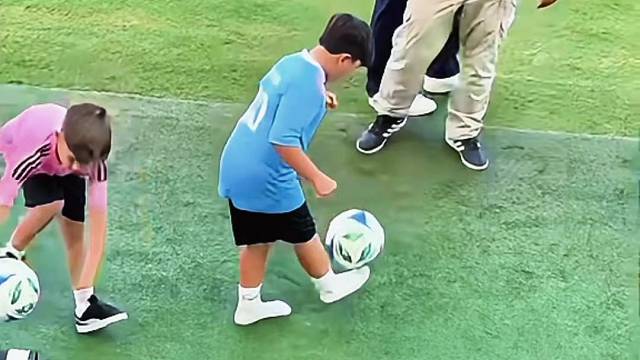 梅西二儿子的足球天赋远超大哥和三弟，期待未来