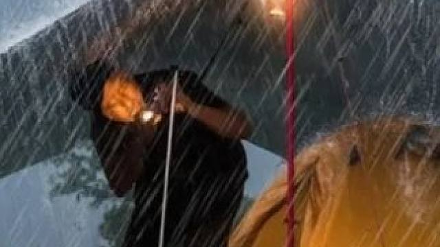 暴雨中露营️ 直面暴雨️