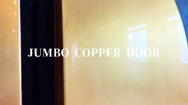 鎏金环纹立面，中式大宅的高级感#中宝天一铜门 #别墅门 #铜门 #上海