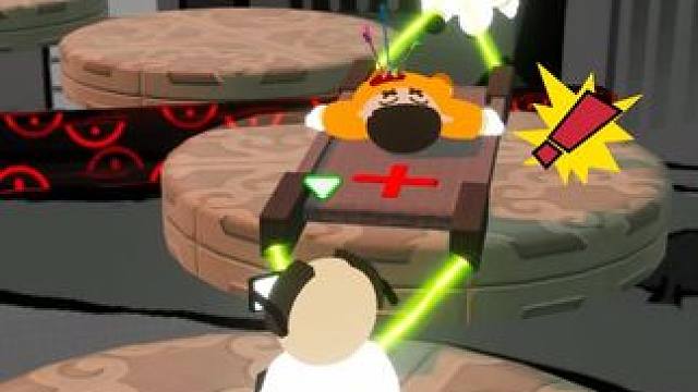 两个猪队友的一百种死法 世界搜索《担架同行》，看看你和搭子的默契有多少吧！
#元梦之星  #元梦之星