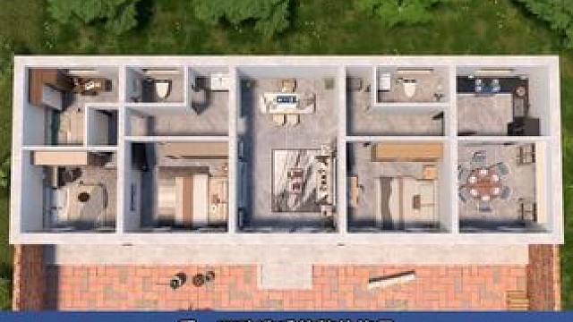 河北农村五间旧房改造四室两厅一厨两卫农村自建房