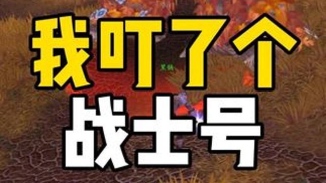 我叮了个战士号 只为一个技能