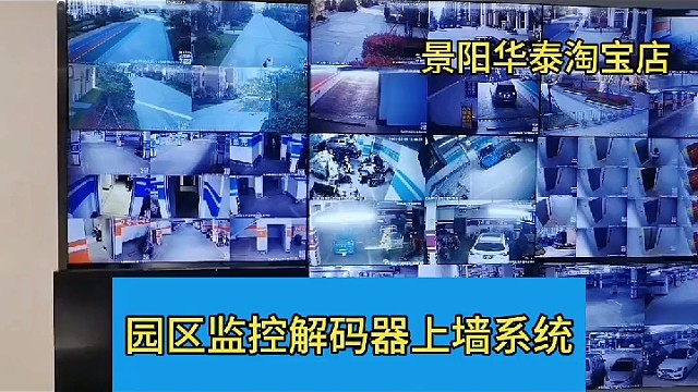 园区监控解码器摄像头画面解码上墙系统
