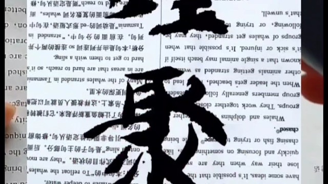 写字笔画有主次但每点画要用尽全身力气书写