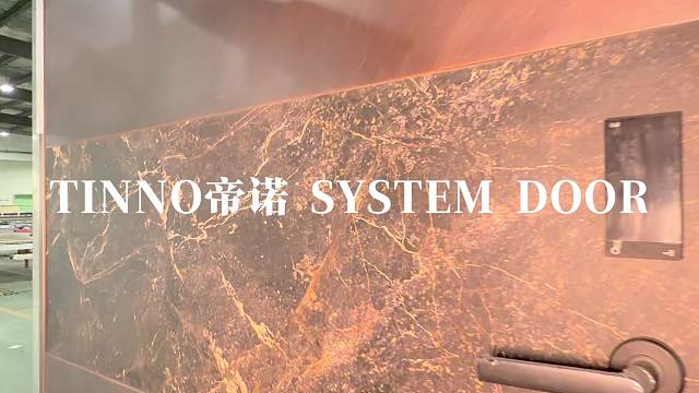铝转木系统偏轴门，颜值与耐用双在线#TINNO帝诺系统入户门 #别墅门 #系统门 #上海
