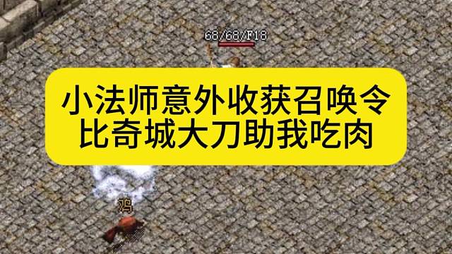 小法师意外收获召唤令，比奇大刀助我吃肉