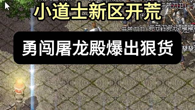 小道士新区开荒，勇闯屠龙殿出狠货