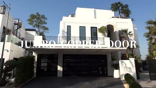 极简黑框隐奢质感，大宅车库门面担当#中宝天一铜门 #别墅门 #铜门 #上海