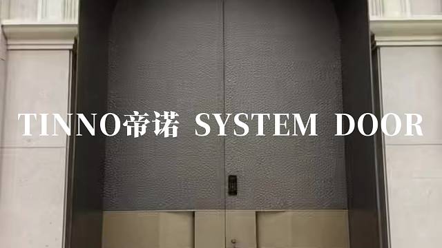 弧线承气度，金腰线显贵气#TINNO帝诺系统入户门 #别墅门 #系统门 #上海