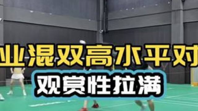 专业混双高水平对抗 超级精彩 业余学习借鉴