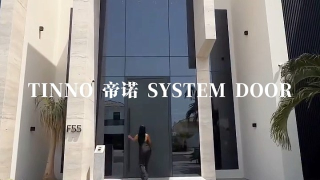 一方墨域，藏住生活从容时光#TINNO帝诺系统入户门 #别墅门 #系统门 #上海