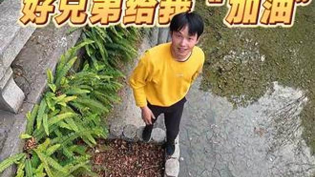 挑战3米水上跳远，好兄弟给我“加油”